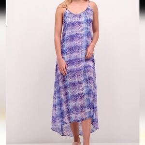 Show Me Your Mumu Purple Snake print Turlington Maxi Dress Beachy Boho Party